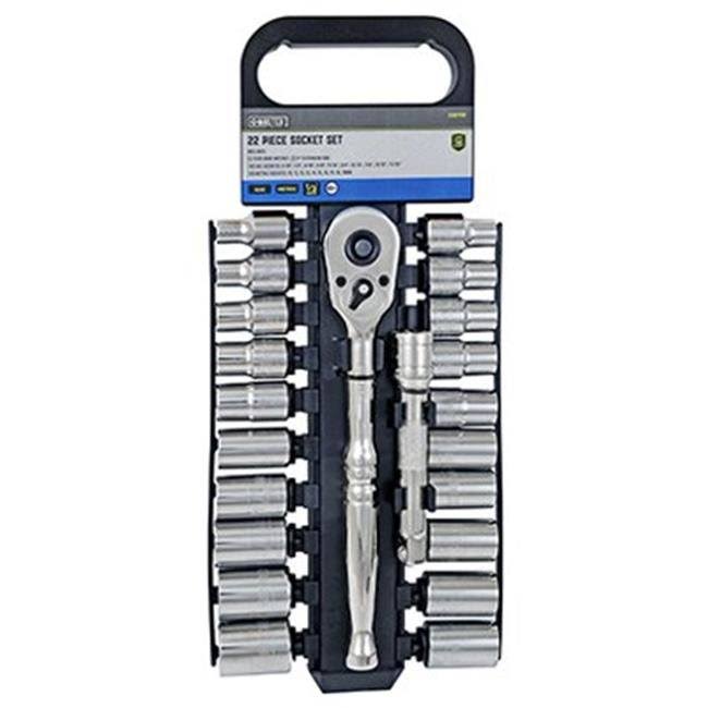 Apex Tool Group-Asia 36231 Socket Set, 1/2-in. Drive, 12 Point, 22-Pc