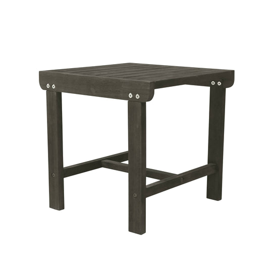 Vifah Renaissance Outdoor Patio Wood Side Table