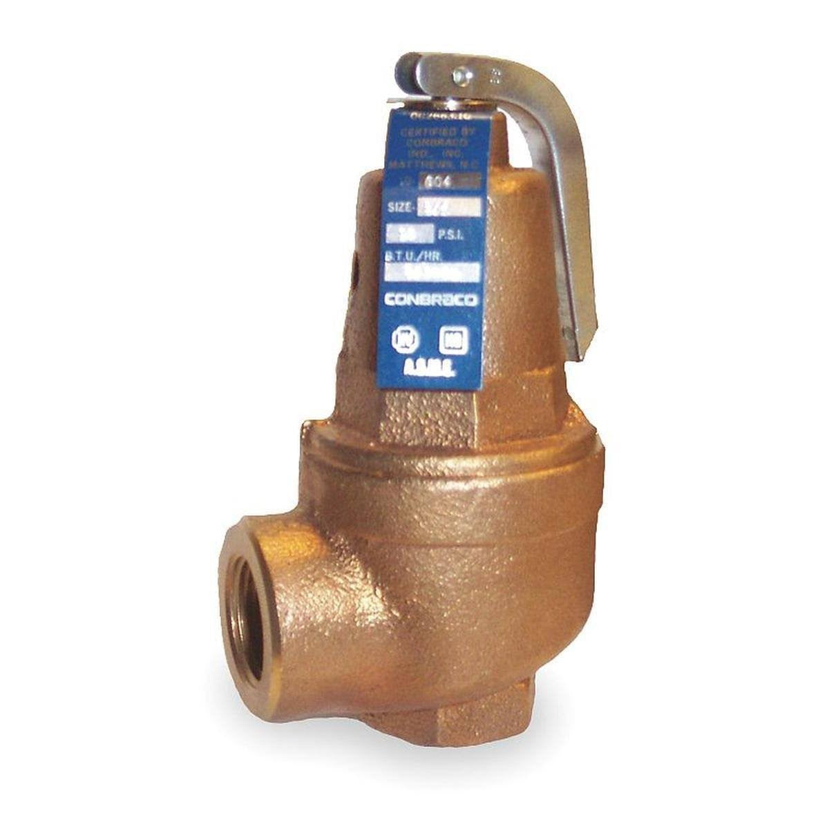 Apollo 1060415 Safety Relief Valve,3/4 In,75 psi,Bronze