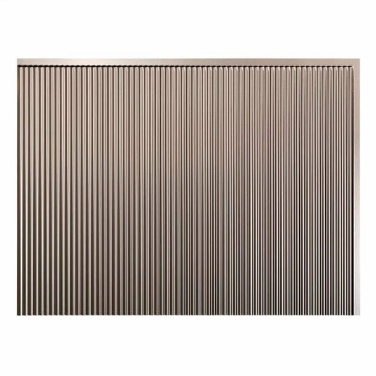 Fasade Rib Brushed Nickel 15-square Foot Backsplash Kit