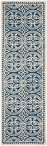 Safavieh Cambridge CAM123G Navy / Ivory Rug 26