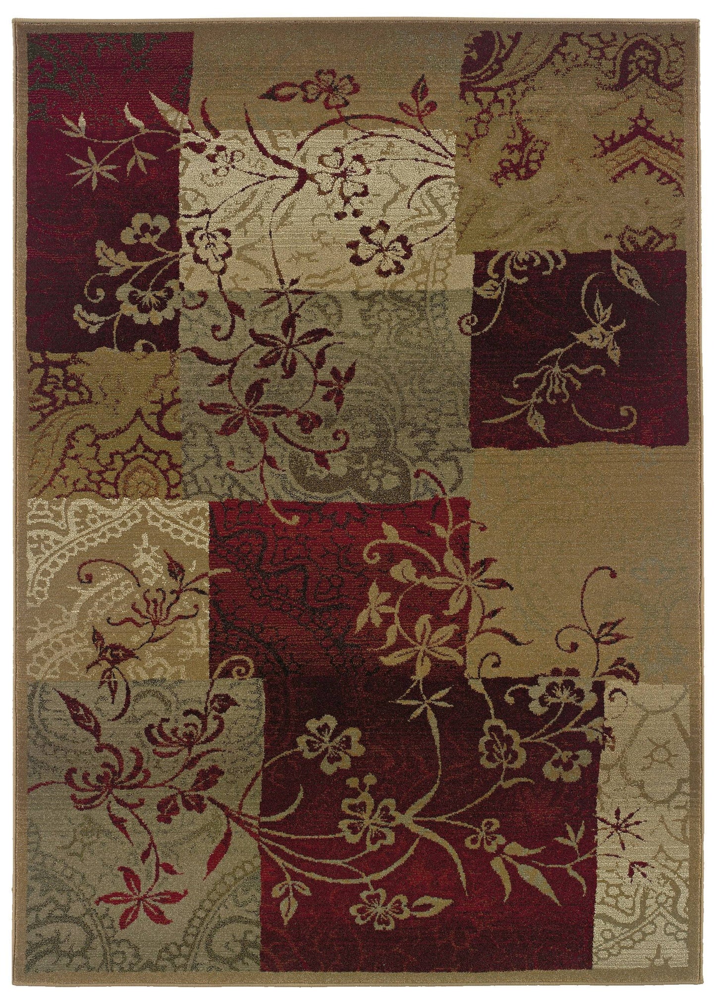 Oriental Weavers Genesis 080X1 Red Area Rug 23 x 76