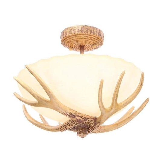 Hampton Bay Antler 3-Light Semi-Flush Mount Light