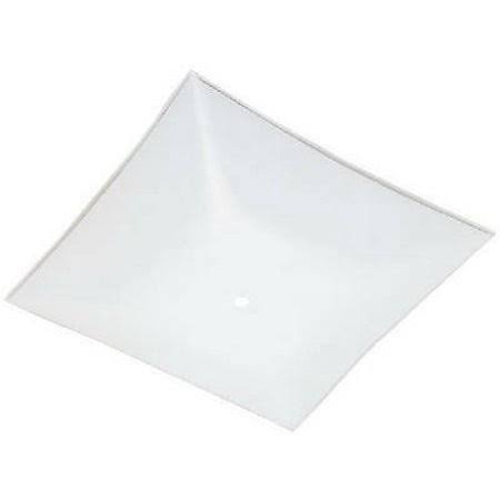 Westinghouse Square Glass Diffuser, White, 12-in. - Pack of 12