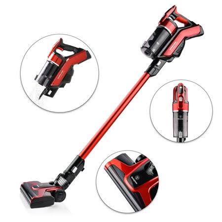 Westinghouse 2 in 1 Cordless Handheld Vacuum Cleaner for Home Hard Floor Carpet Car Pet- Lightweight, Red/Black