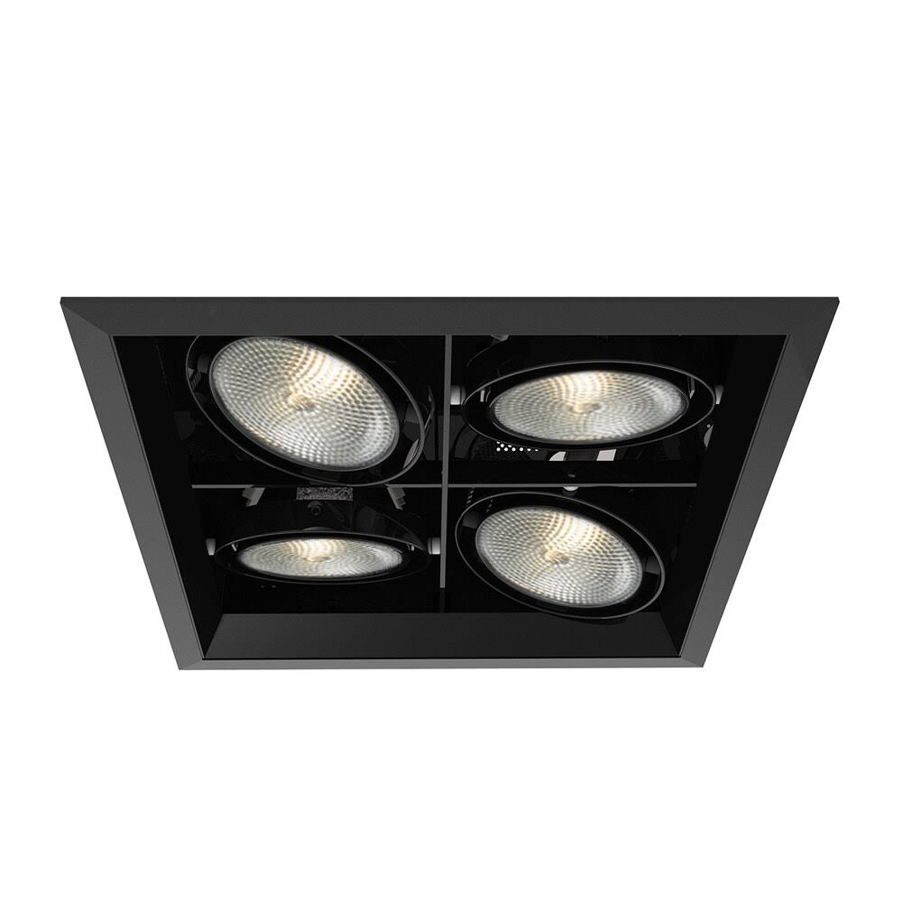 Eurofase TE134B-01 4-Light PAR30 Recessed Mutiple Square TRIM, Black