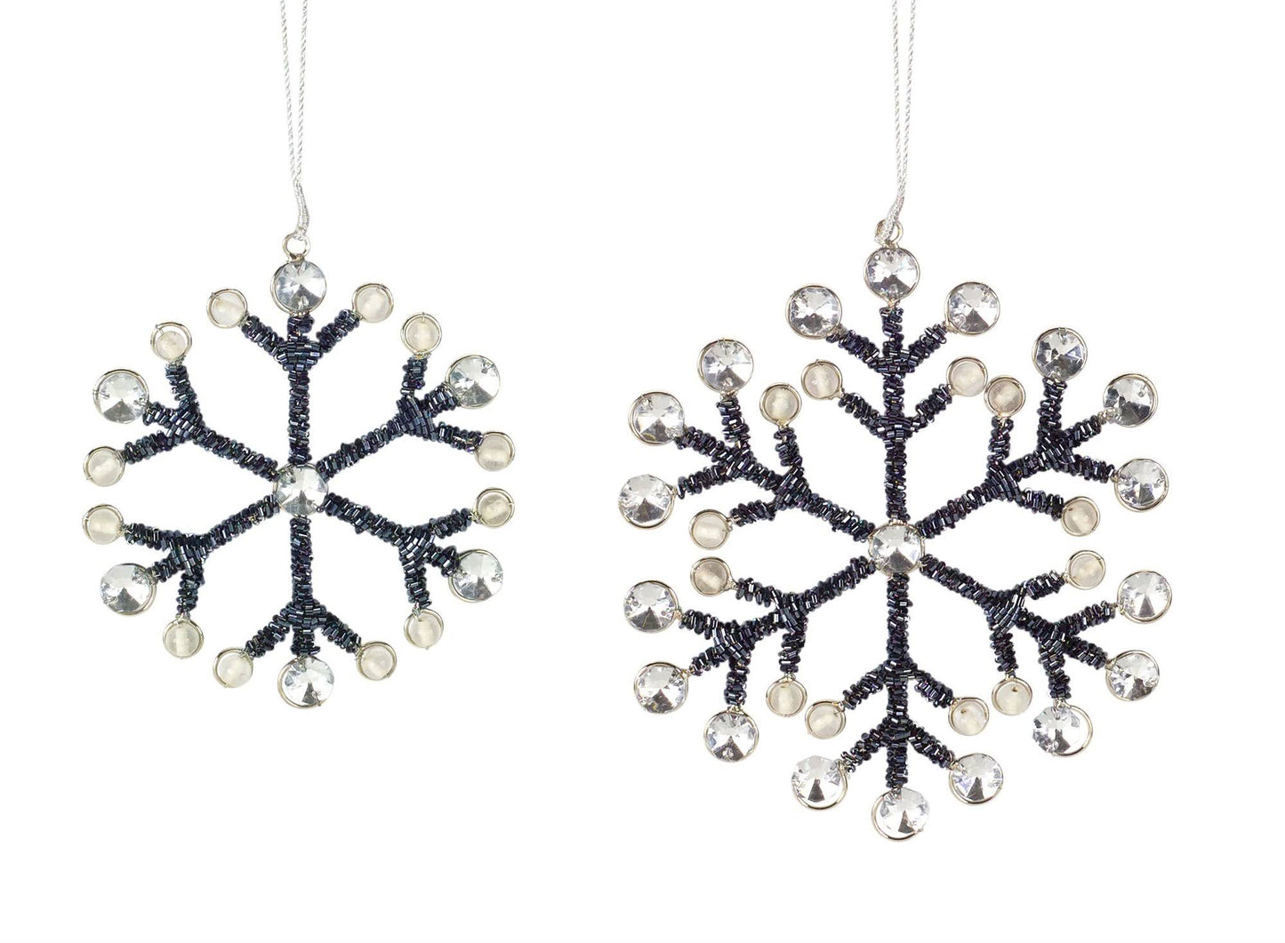 Snowflake (Set of 2) 5.5H, 6.5H Metal