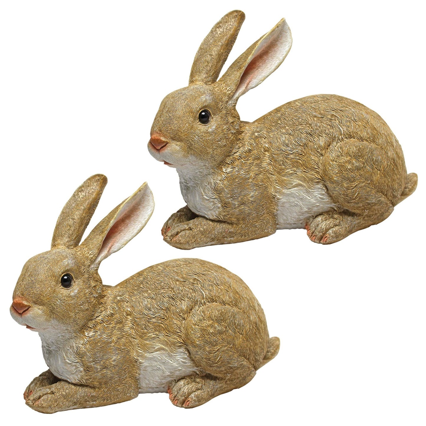 Design Toscano Bashful, The Bunny, Lying Down Garden Rabbit Statue