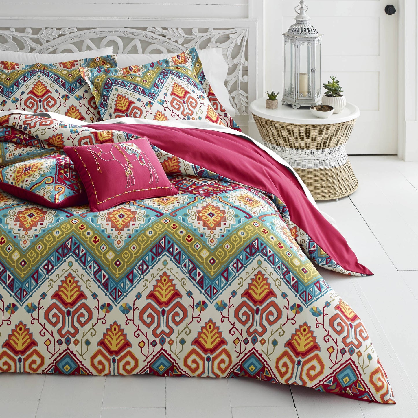 Azalea Skye Moroccan Nights Comforter Set - Red - Full/Queen