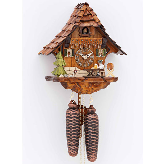 Cuckoo Clock 8-day-movement Chalet-Style 36cm by Hekas