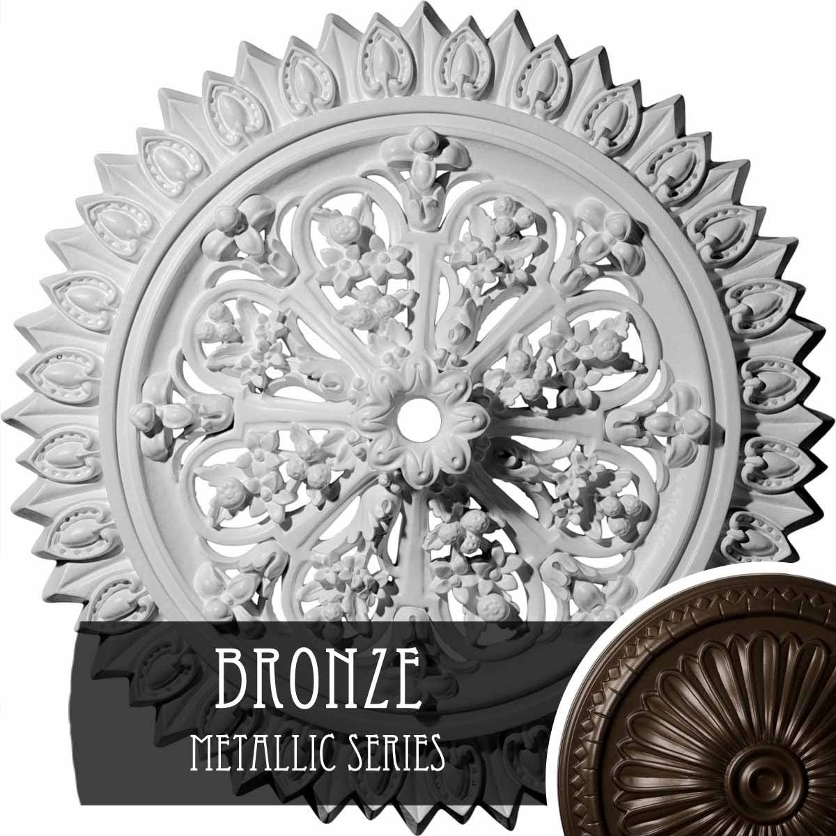 24 3/4OD 1 3/8ID x 3 1/4P Lariah Ceiling Medallion (Bronze)