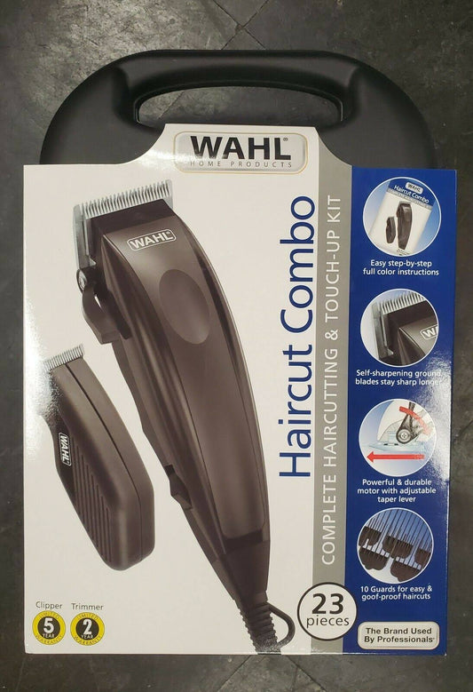 Wahl Haircut Combo Complete Haircutting Touch-Up Kit 23 Pieces Clippers