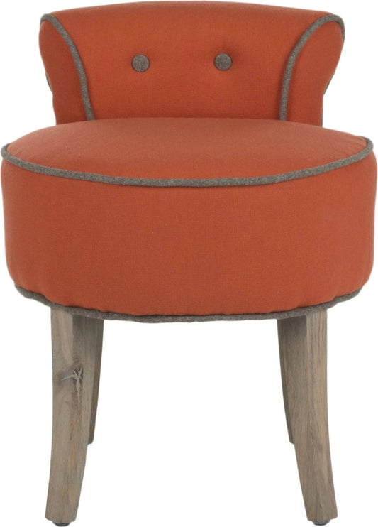 Safavieh Georgia Orange Vanity Stool