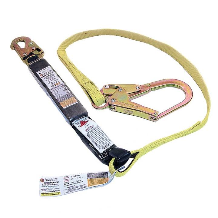 Super Anchor 72 Energy Absorbing Web Lanyard - Snaphook Rebar Hook 6040