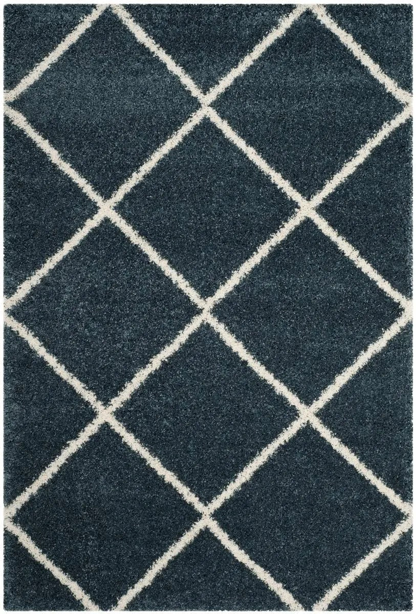 Safavieh Hudson Shag SGH281L Slate Blue/Ivory 6 x 9 Area Rug