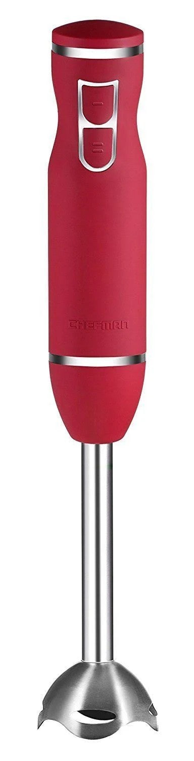 Chefman Two-Speed Hand Blender, 300-Watt, Red