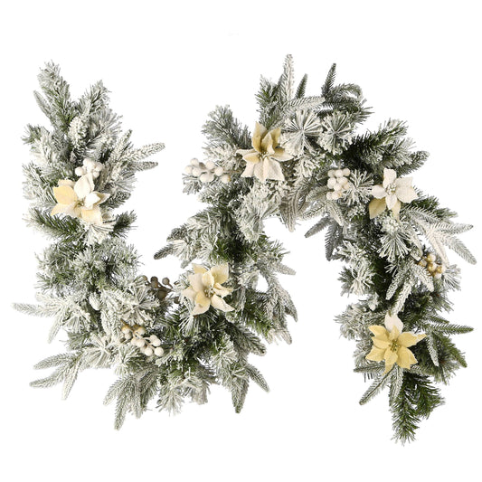 National Tree 6 Frosted Colonial Fir Garland