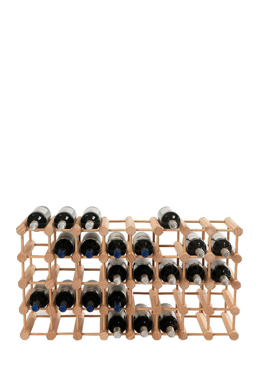 Wine Enthusiast - 40-Bottle Modular Wine Rack - Natural