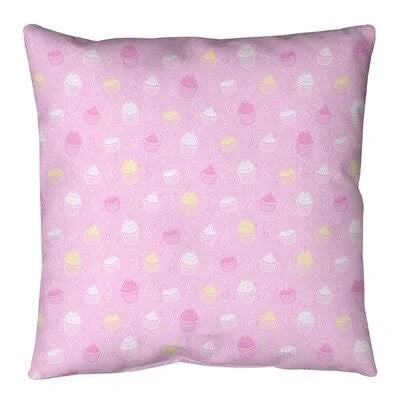 Cupcake Indoor Throw Pillow Cover East Urban Home Size: 18