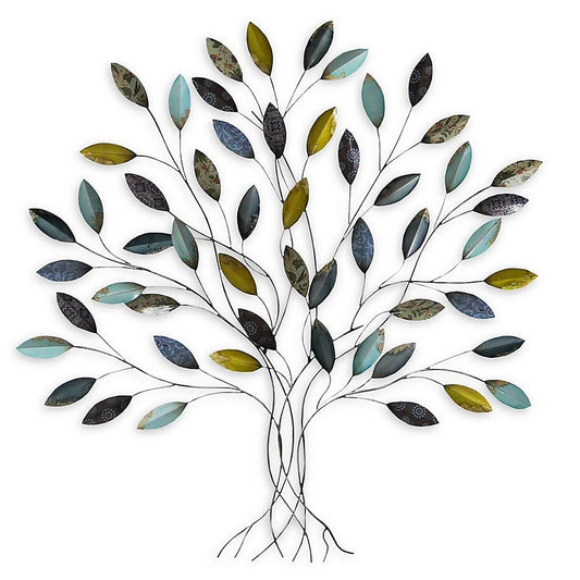 Stratton Home Decor Tree 33 x 36 Metal Wall Art Multi