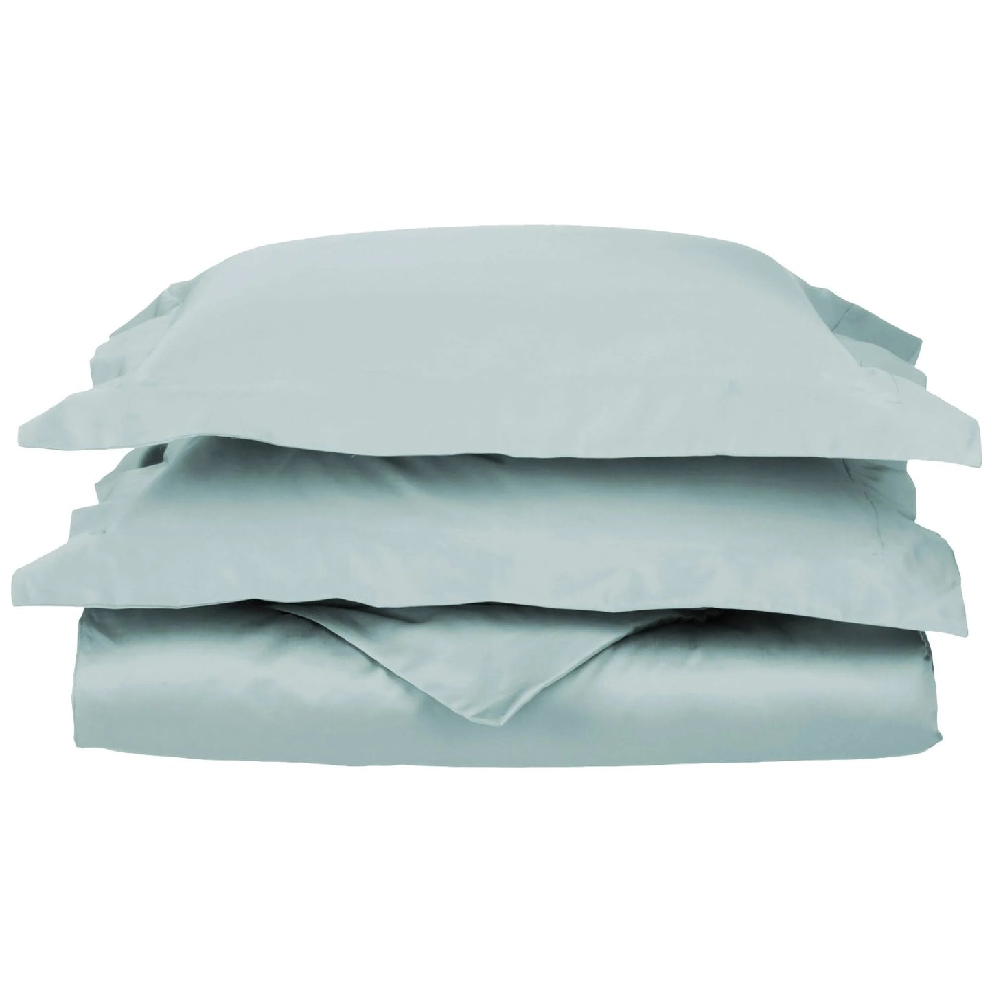 Egyptian Cotton 650 Thread Count Solid Duvet Cover Set Full/Queen-Teal