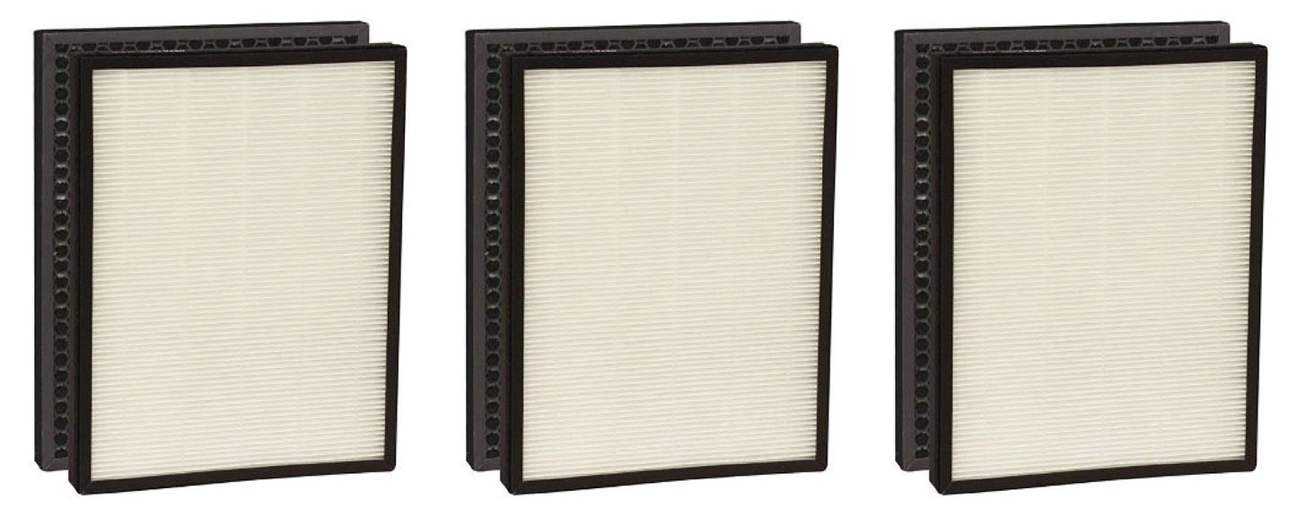 Nispira Replacement True HEPA Air Filter with Activated Carbon Pre Filter Compatible with Alexapure Breeze 3049, 3 Sets