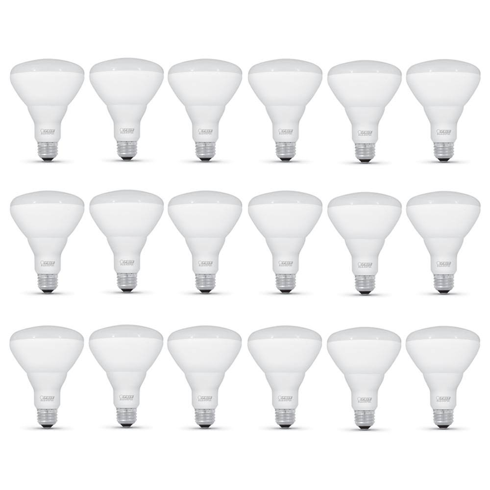 Feit Electric 65-Watt Equivalent BR30 Dimmable CEC Compliant E26 LED Flood Light Bulb, Soft White (18-Pack)