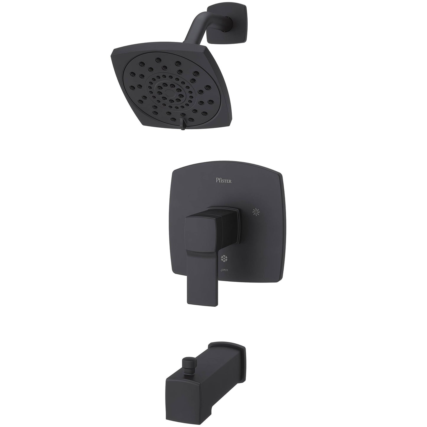 Pfister LG89-8DAB Deckard Tub and Shower TRIM, Matte Black