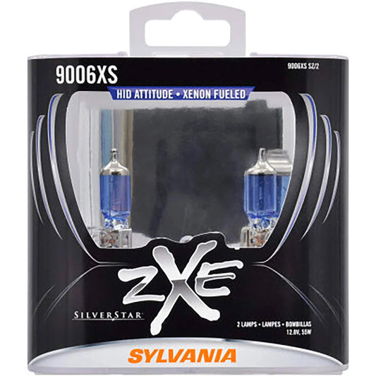 SYLVANIA 9006XS HB4A SilverStar zXe High Performance Halogen Headlight Bulb - 2 pack