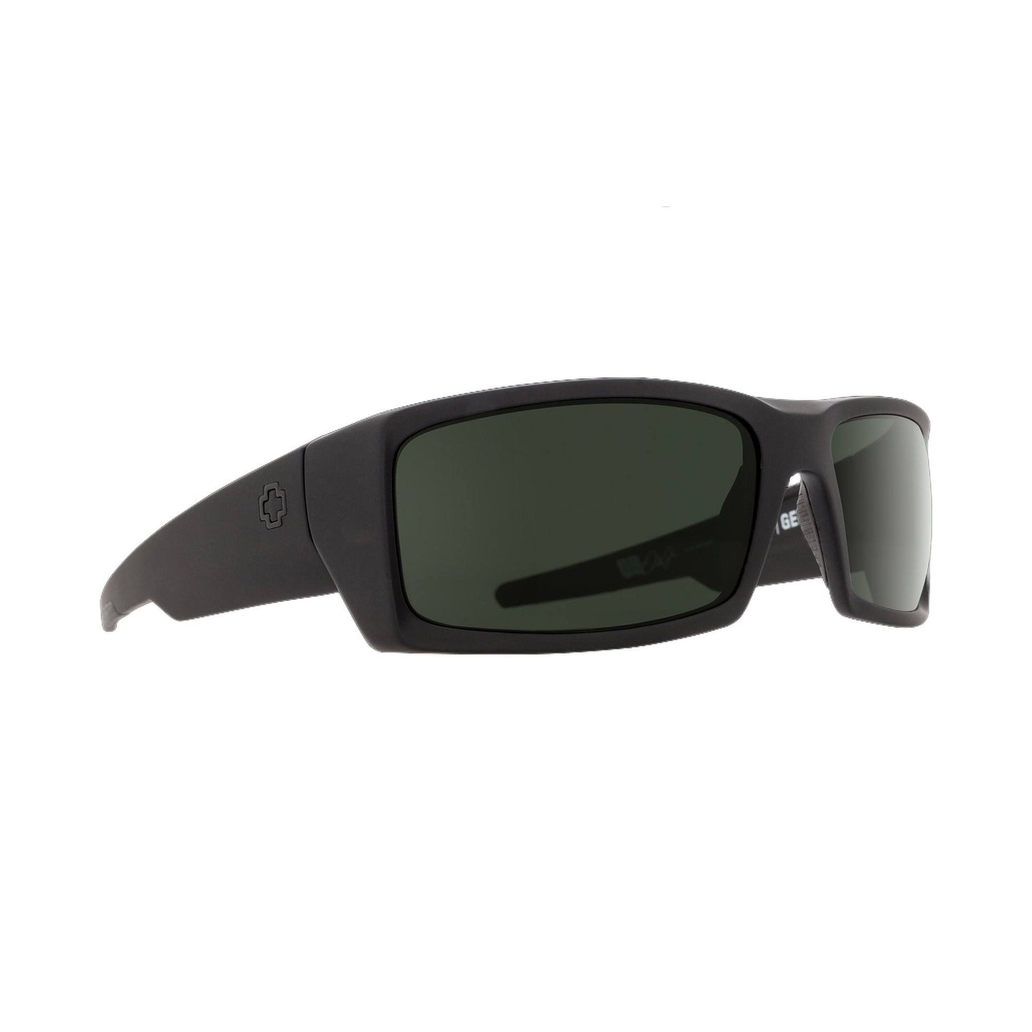 Spy General Soft Matte Black/Happy Gray Green Sunglasses