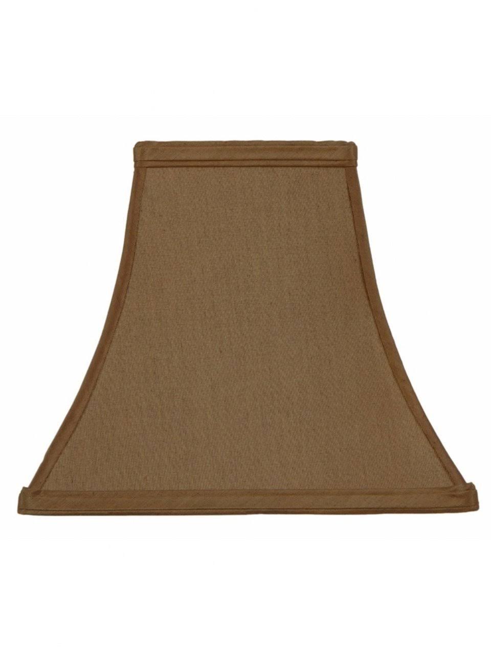 Upgradelights Square Bell 10 inch Candle Stick Replacement Lamp Shade Bronze Silk