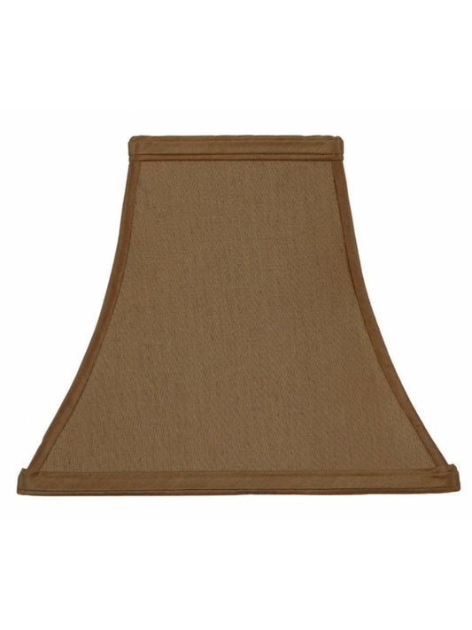 Upgradelights Square Bell 10 inch Candle Stick Replacement Lamp Shade Bronze Silk