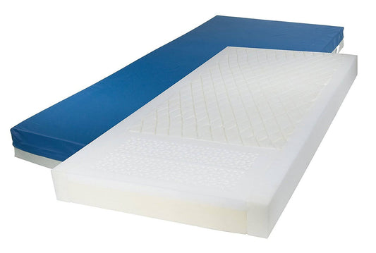 Drive Medical 15877 Gravity 7 Long Term Care Pressure Redistribution Mattress, Blue