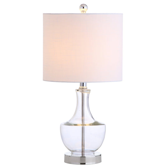 Colette 20 Mini Glass LED Table Lamp, Clear, Jonathan Y