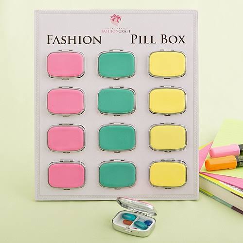 12 Fun Vibrant Colored Pill Box from Gifts by Fashioncraft