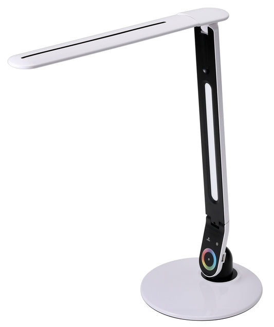 Bostitch Color Changing LED Desk Lamp with RGB Arm, 18.12h, White (24354735)