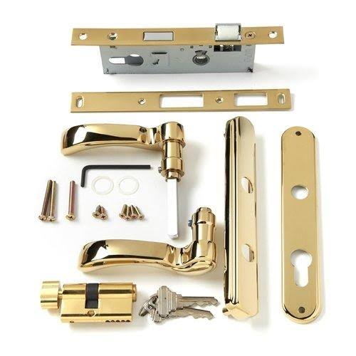 Andersen Storm Door Handle Assembly in Brass Finish Traditional Style 2004 to Present