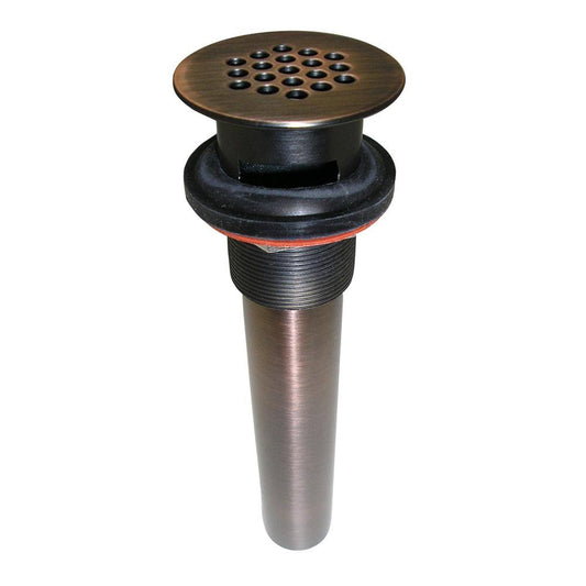 Barclay 5600-AC Grid Drain with Overflow - Antique Copper