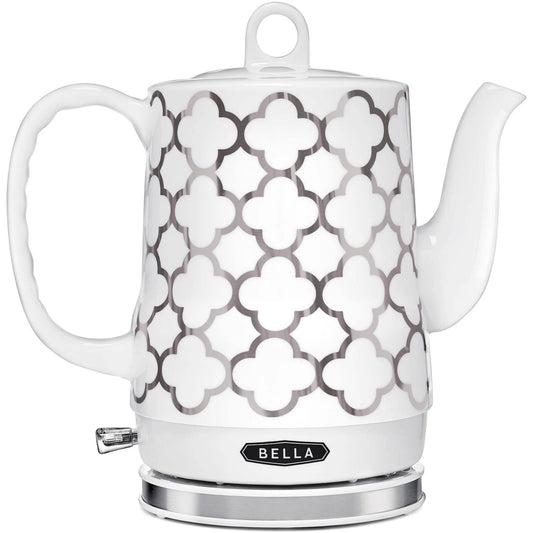 Bella 1.2-Liter Silver Ceramic Electric Kettle