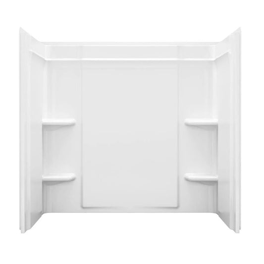 Sterling Ensemble Medley White Panel Kit Shower Wall Surround (Common: 60-in x 30-in; Actual: 30-in x 30.125-in) | 71374800-0