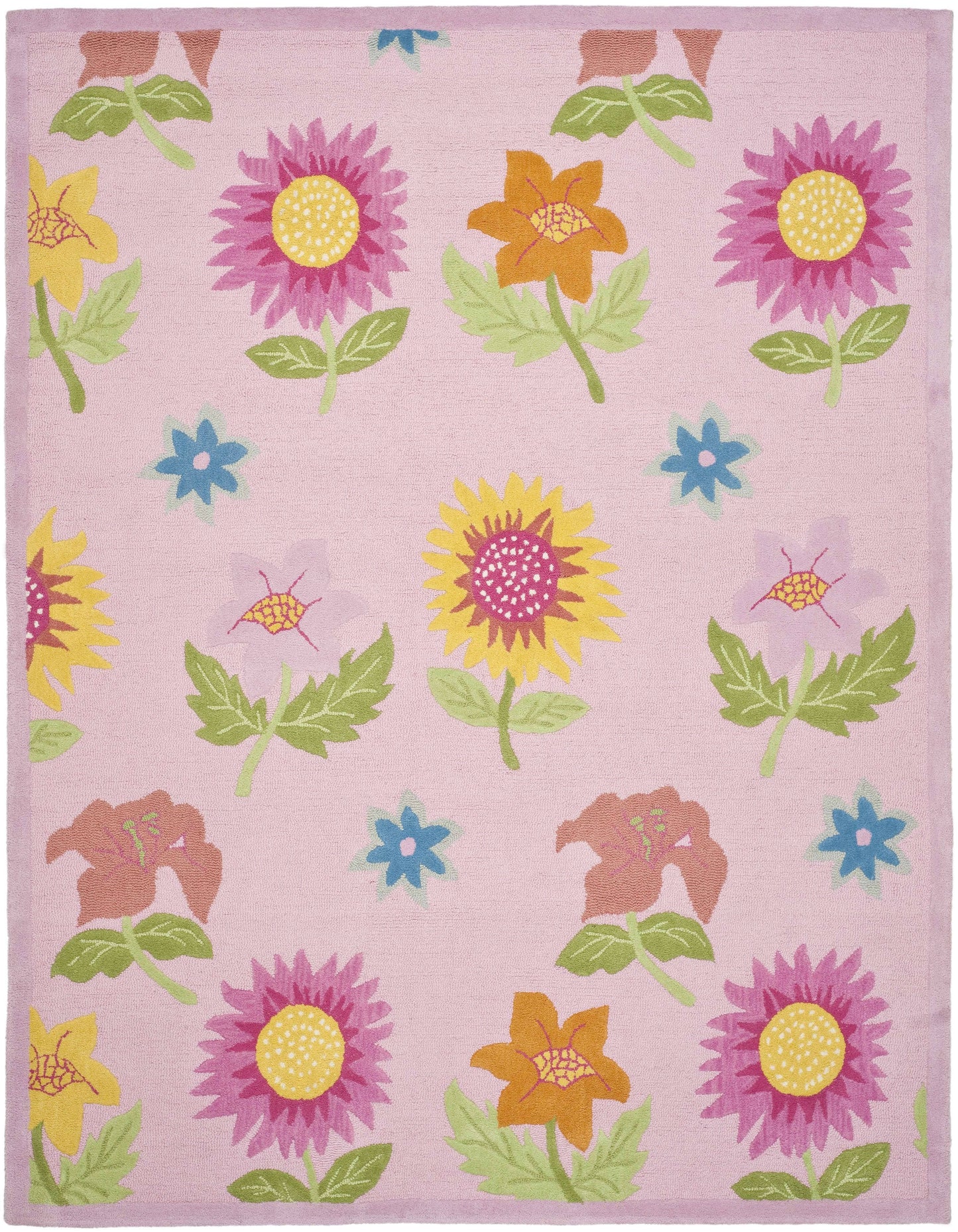 Safavieh Kids Pink 7 ft. x 7 ft. Square Area Rug