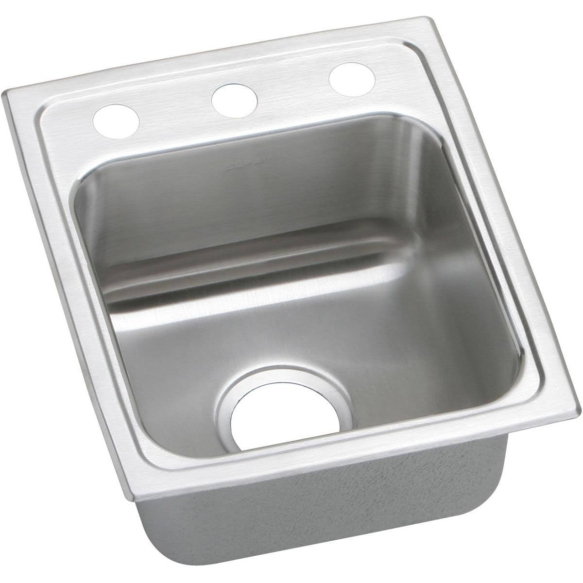 Elkay Lustertone LR13162 Single Bowl Top Mount Stainless Steel Sink