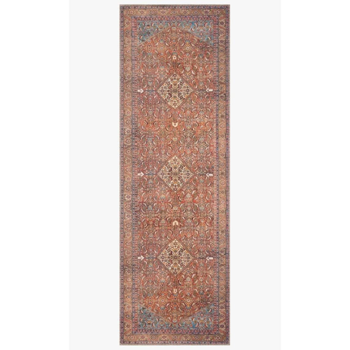 Alexander Home Tremezzina Printed Diamond Bohemian Distressed Rug - 26