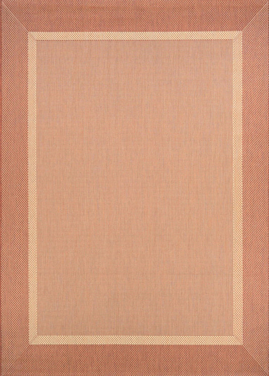 Couristan Recife Stria Texture Natural/Terra Cotta Area Rug - 39