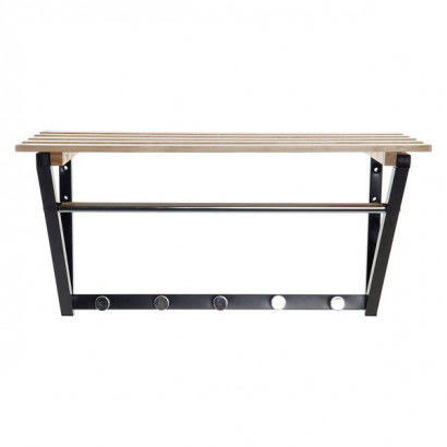 Coat Rack with Shelf Dekodonia Metal Pinewood (60 x 29 x 31 cm)