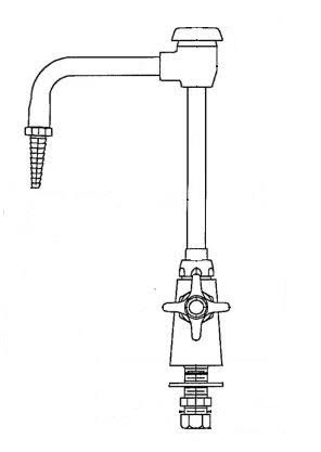 Chicago Faucets 928-205Cp Single Inlet Cold Water Faucet with