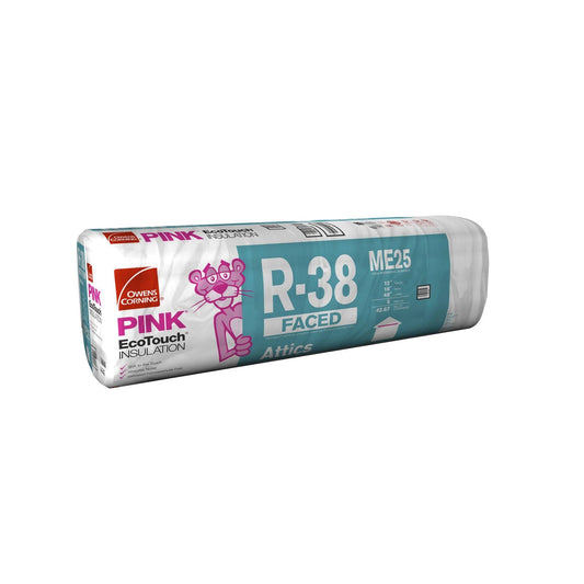 Owens Corning ME25 R-38 Pink Fiberglas Insulation, 12