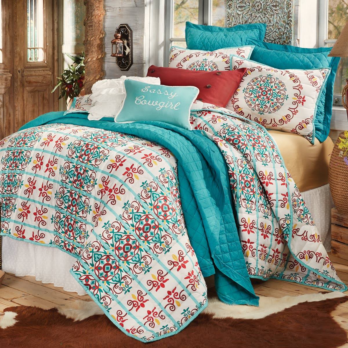 Talavera Quilt Bed Set - Twin - Black Forest Decor