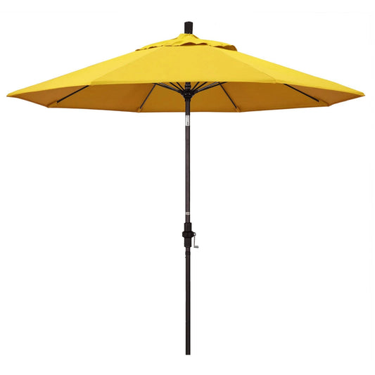 California Umbrella 9 ft. Fiberglass Tilt Olefin Market Umbrella Lemon