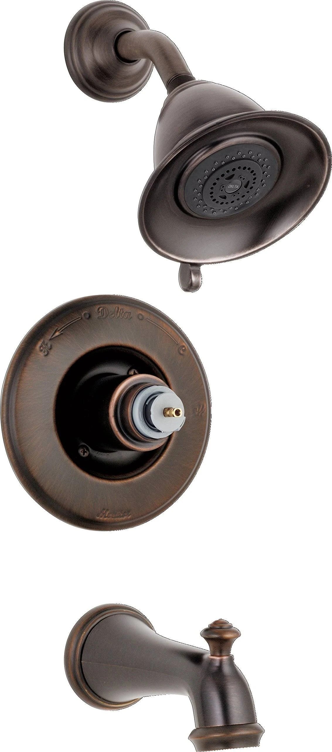 Delta Victorian T14455-RBLHP Monitor 14 Series Tub Shower Trim - Less Handle Venetian Bronze